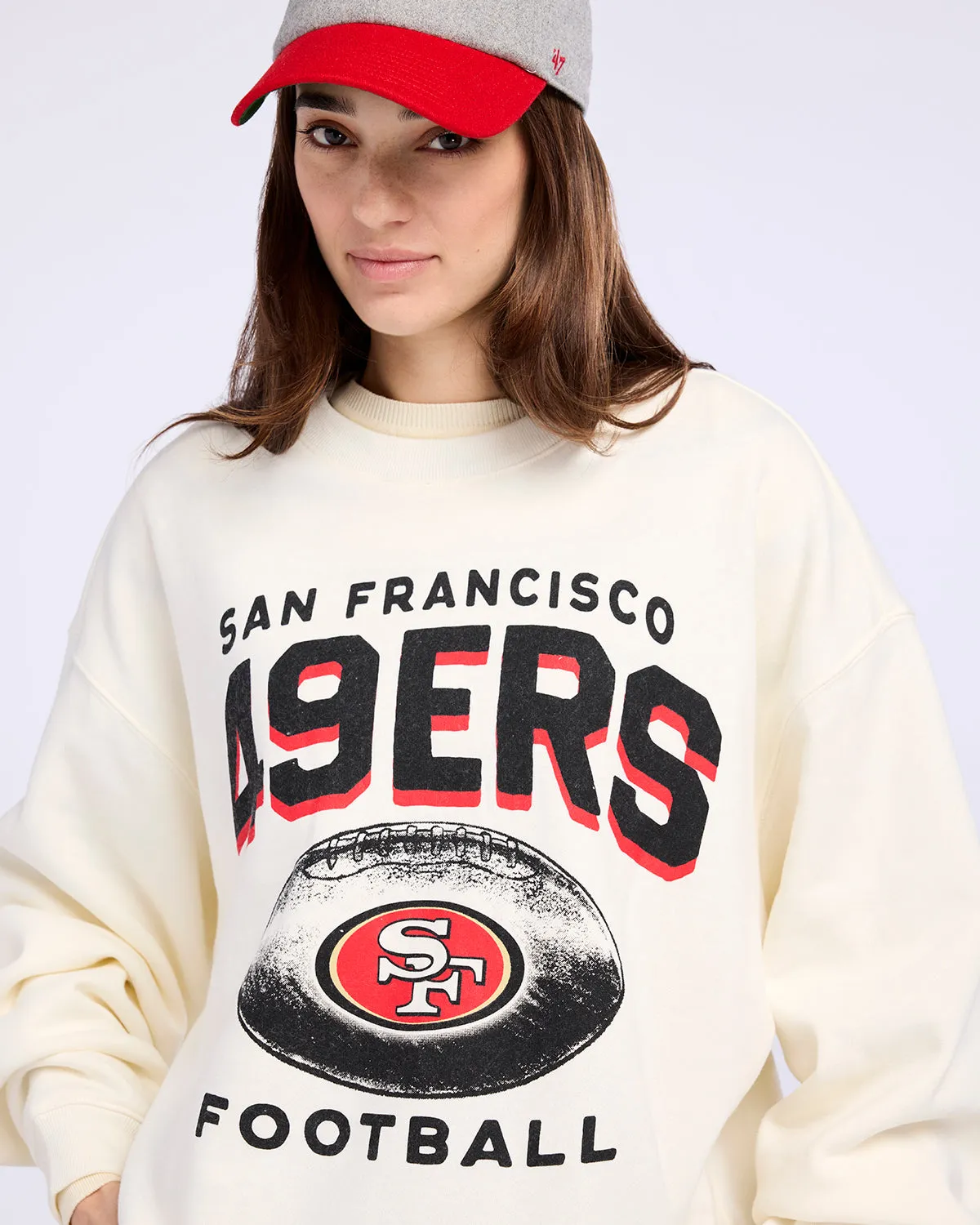 SAN FRANCISCO 49ERS ARCH CLOUD '47 OVERSIZED CREW WOMENS sold by 47 product image thumbnail 3