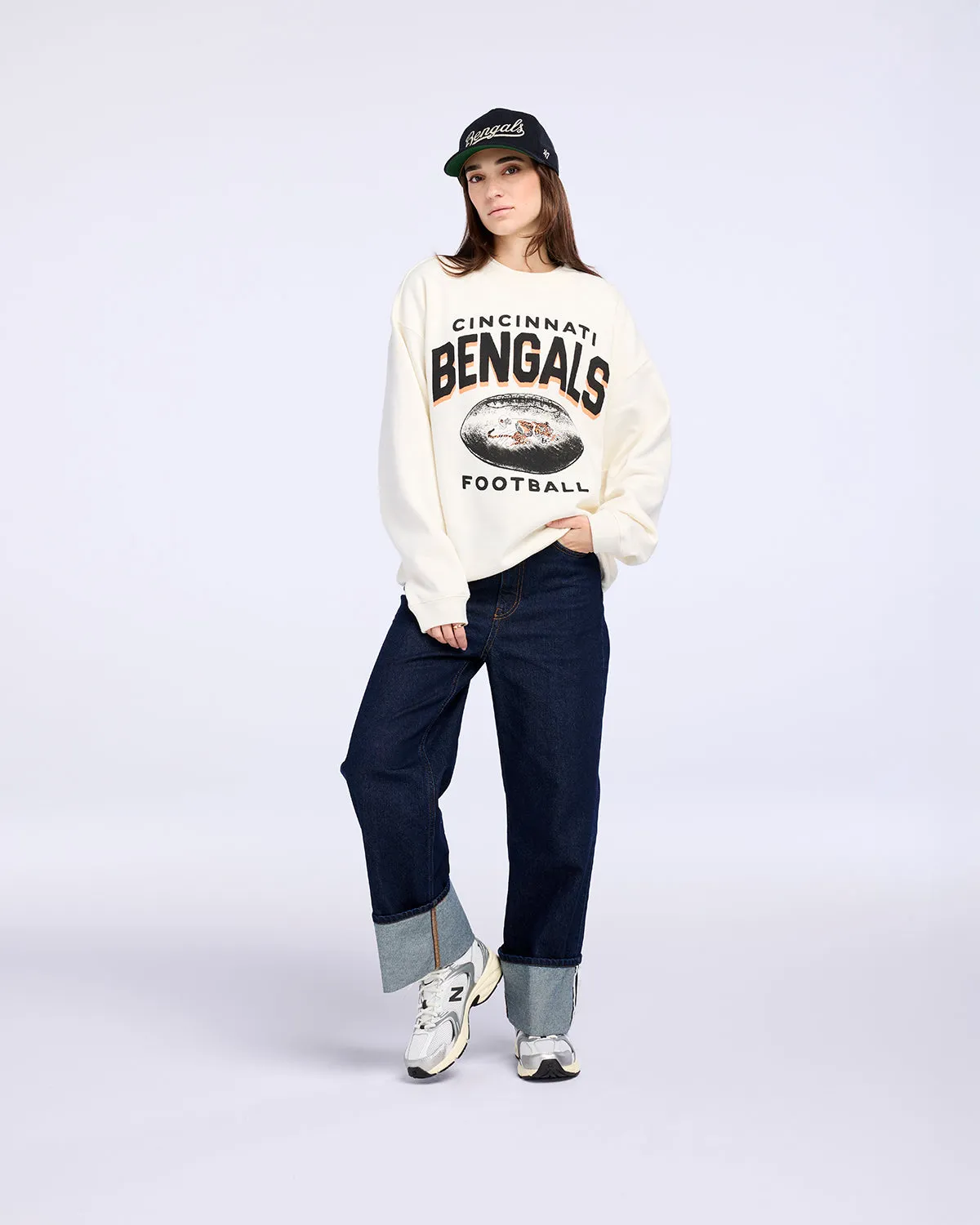 CINCINNATI BENGALS HISTORIC ARCH CLOUD '47 OVERSIZED CREW WOMENS sold by 47 product image thumbnail 4