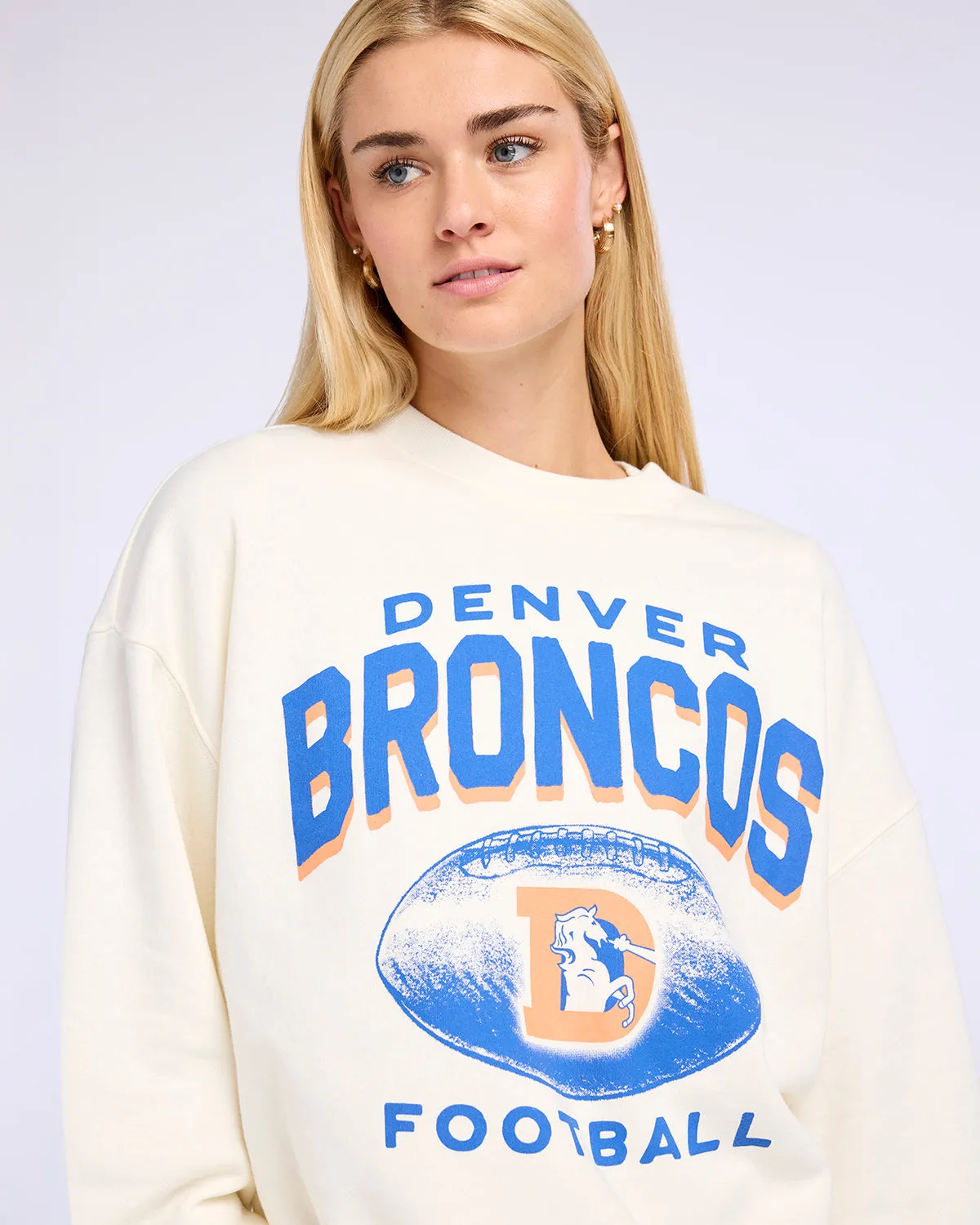 DENVER BRONCOS HISTORIC ARCH CLOUD '47 OVERSIZED CREW WOMENS sold by 47 product image thumbnail 3