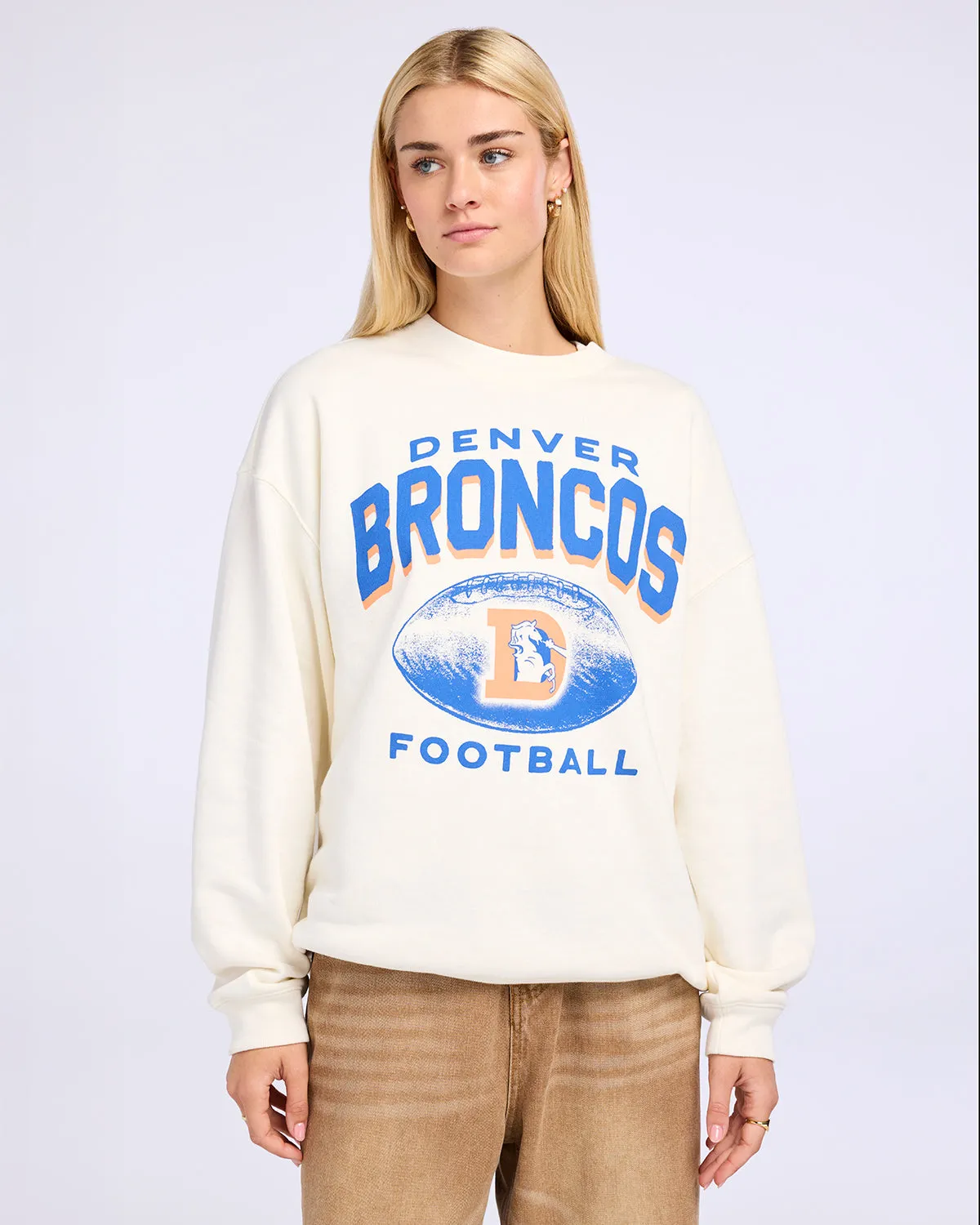 DENVER BRONCOS HISTORIC ARCH CLOUD '47 OVERSIZED CREW WOMENS sold by 47