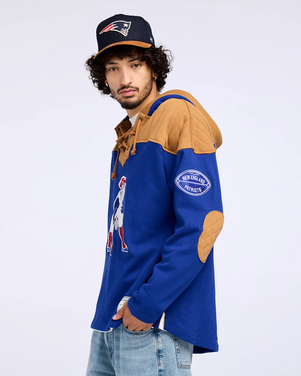 NEW ENGLAND PATRIOTS HISTORIC FLANNAGAN '47 WINGBACK LACER sold by 47 product image thumbnail 3