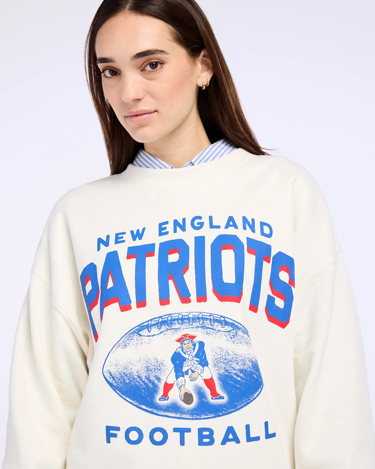 NEW ENGLAND PATRIOTS HISTORIC ARCH CLOUD '47 OVERSIZED CREW WOMENS sold by 47 product image thumbnail 3