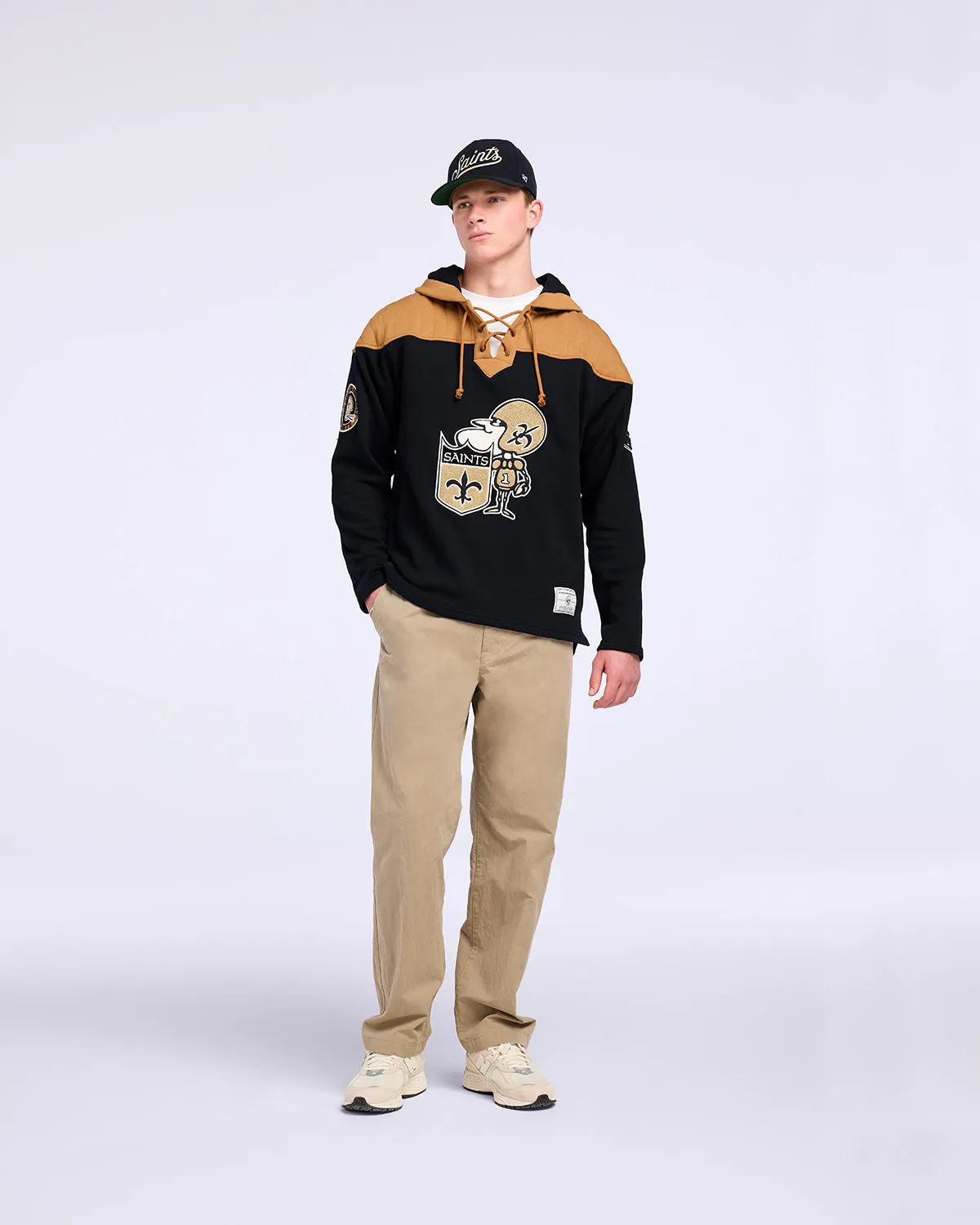 NEW ORLEANS SAINTS HISTORIC FLANNAGAN '47 WINGBACK LACER sold by 47 product image thumbnail 5