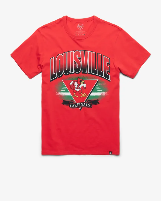 LOUISVILLE CARDINALS VINTAGE ARENA FADE '47 FRANKLIN TEE sold by 47