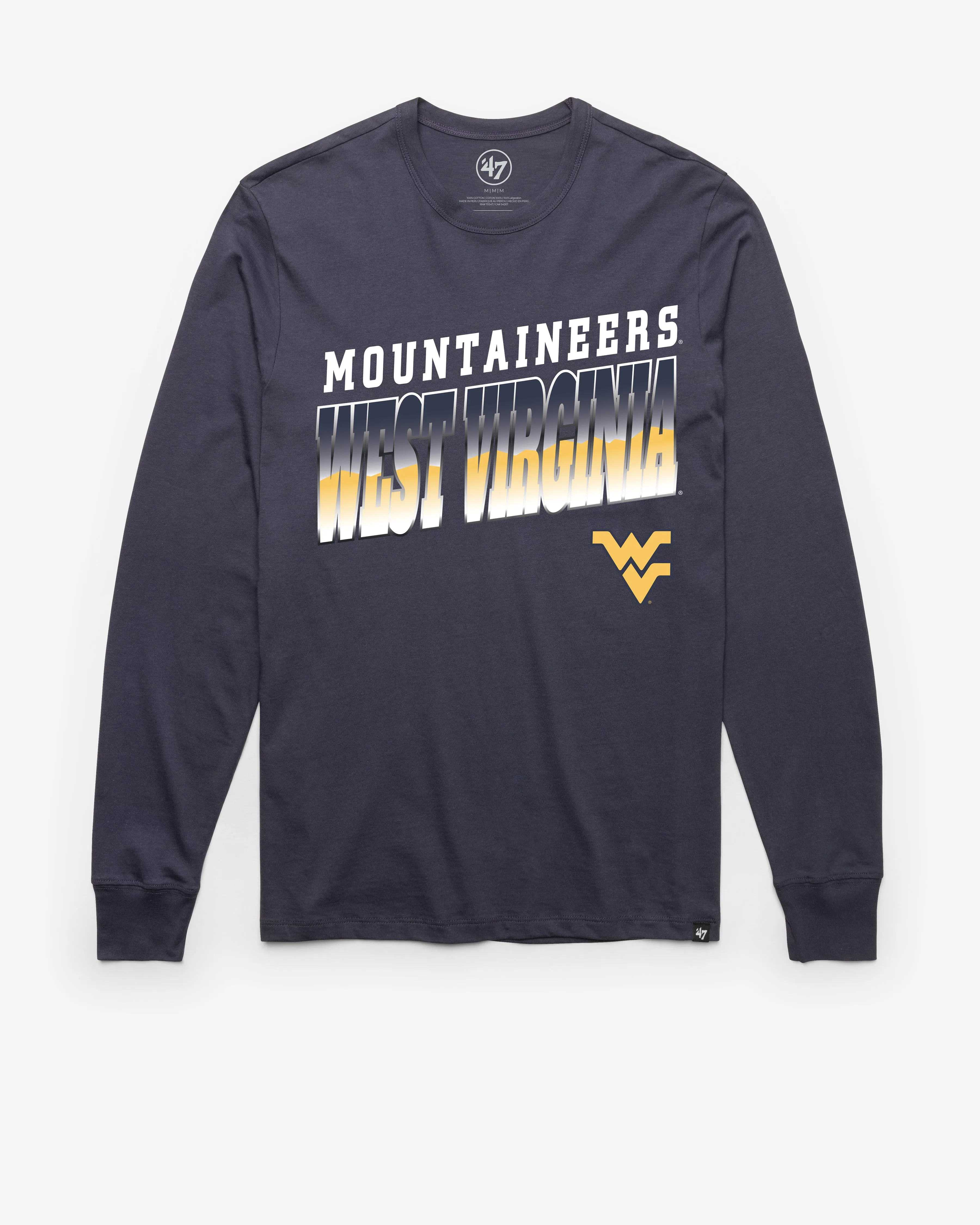 WEST VIRGINIA MOUNTAINEERS POLISHED '47 FRANKLIN LONG SLEEVE TEE sold by 47