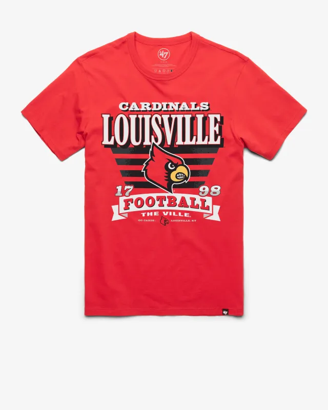 LOUISVILLE CARDINALS STRIPE SPLASH '47 FRANKLIN TEE sold by 47