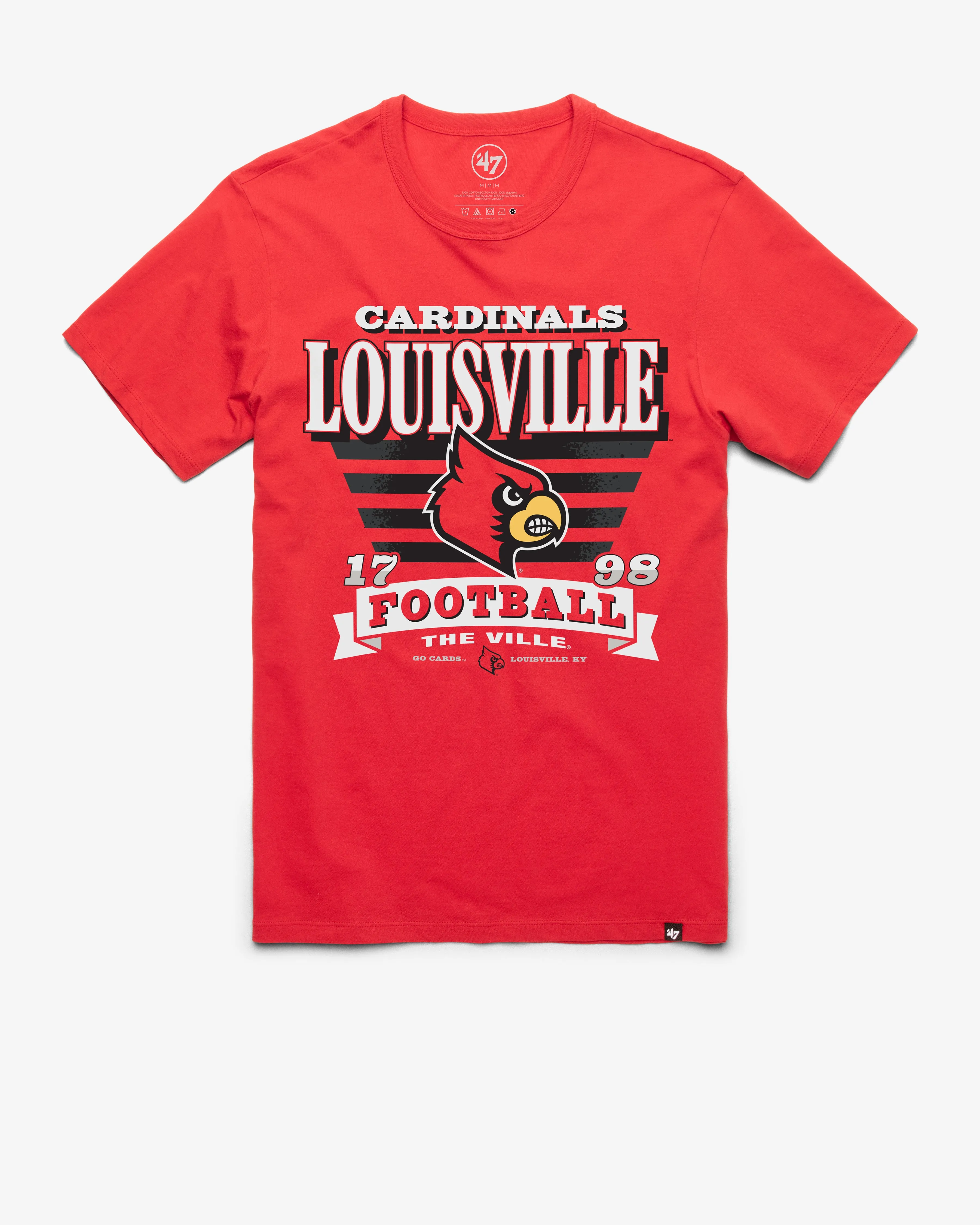 LOUISVILLE CARDINALS STRIPE SPLASH '47 FRANKLIN TEE sold by 47