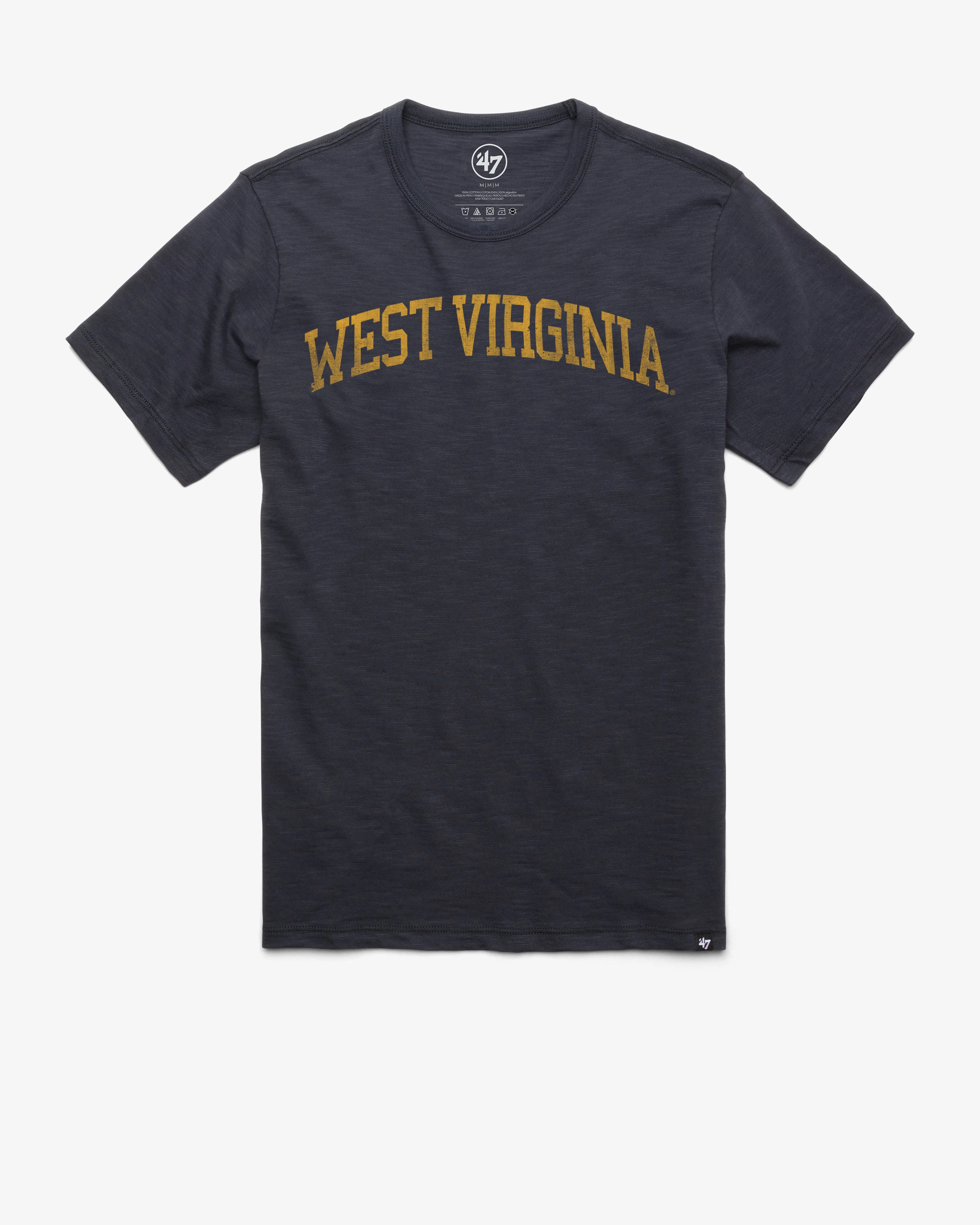 WEST VIRGINIA MOUNTAINEERS CLASSIC BLOCK '47 SCRUM TEE sold by 47