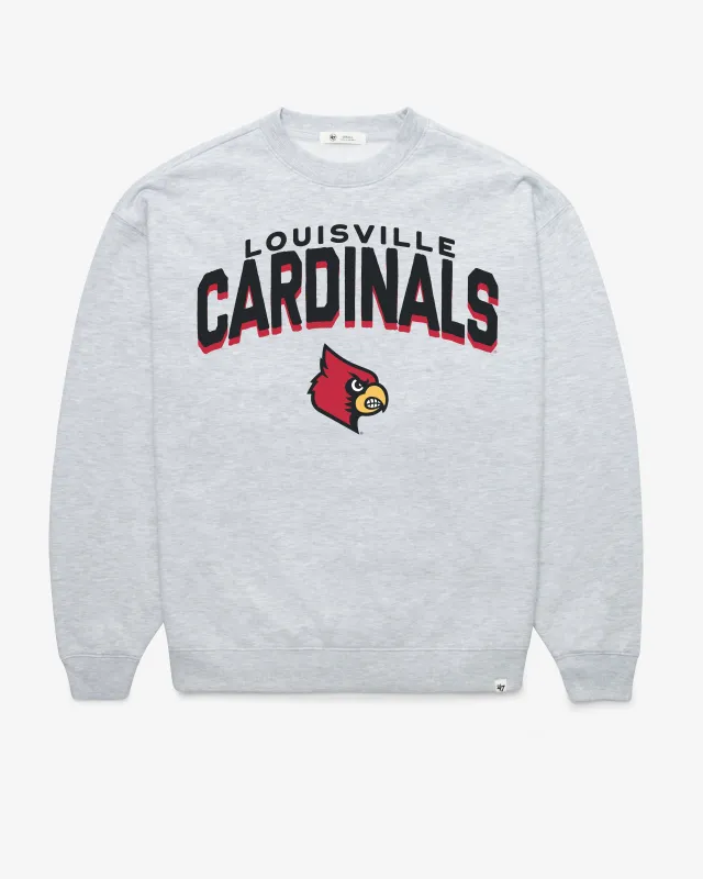 LOUISVILLE CARDINALS CAMPUS ARCH CLOUD '47 OVERSIZED CREW WOMENS sold by 47
