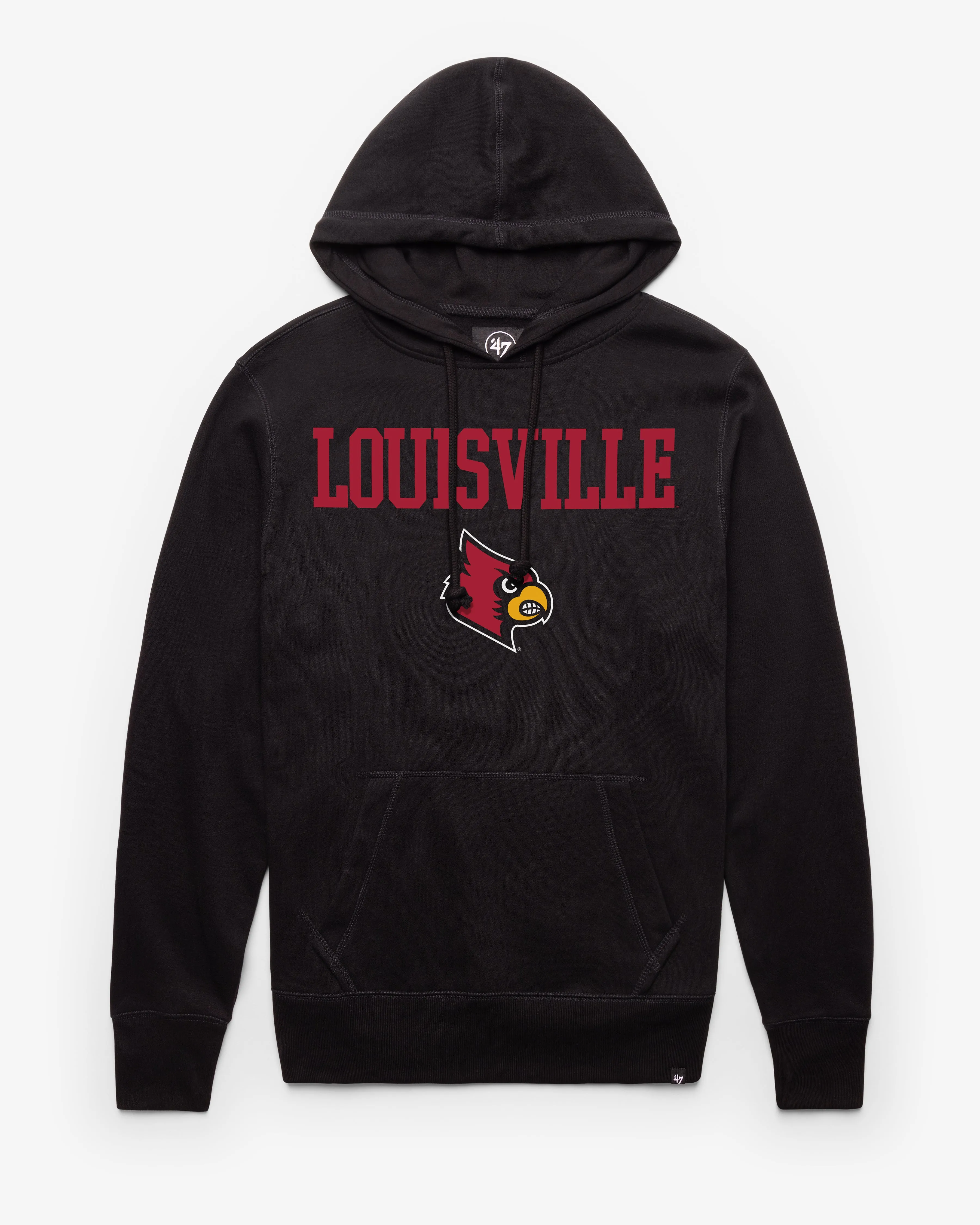 LOUISVILLE CARDINALS STRAIGHT BLOCK '47 HEADLINE HOOD sold by 47