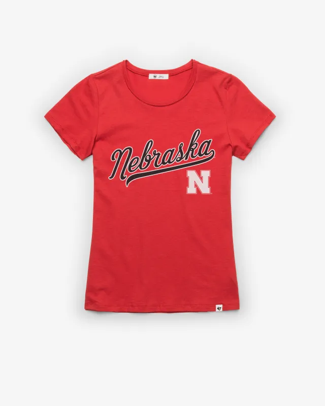 NEBRASKA CORNHUSKERS TAIL SWEEP '47 FRANKIE TEE WOMENS sold by 47