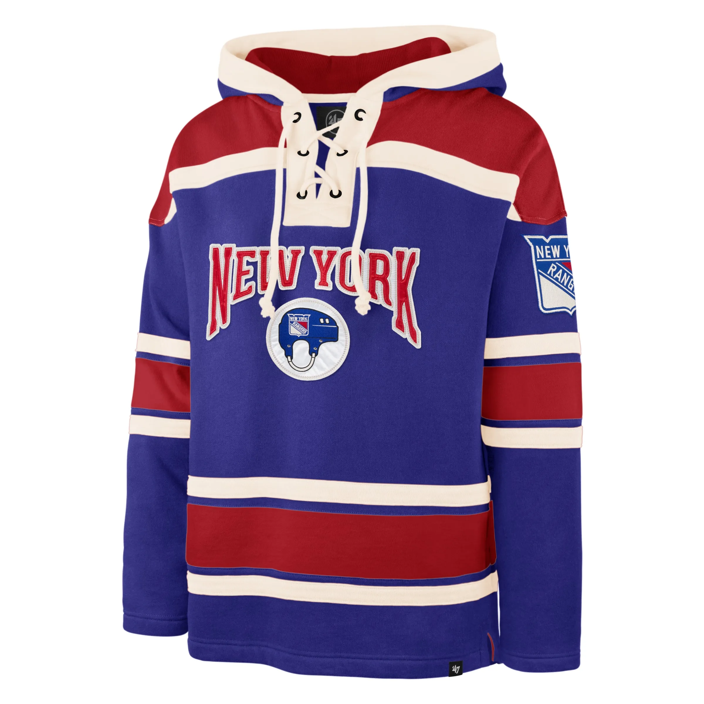 NEW YORK RANGERS CHIN STRAP SUPERIOR '47 LACER HOOD sold by 47