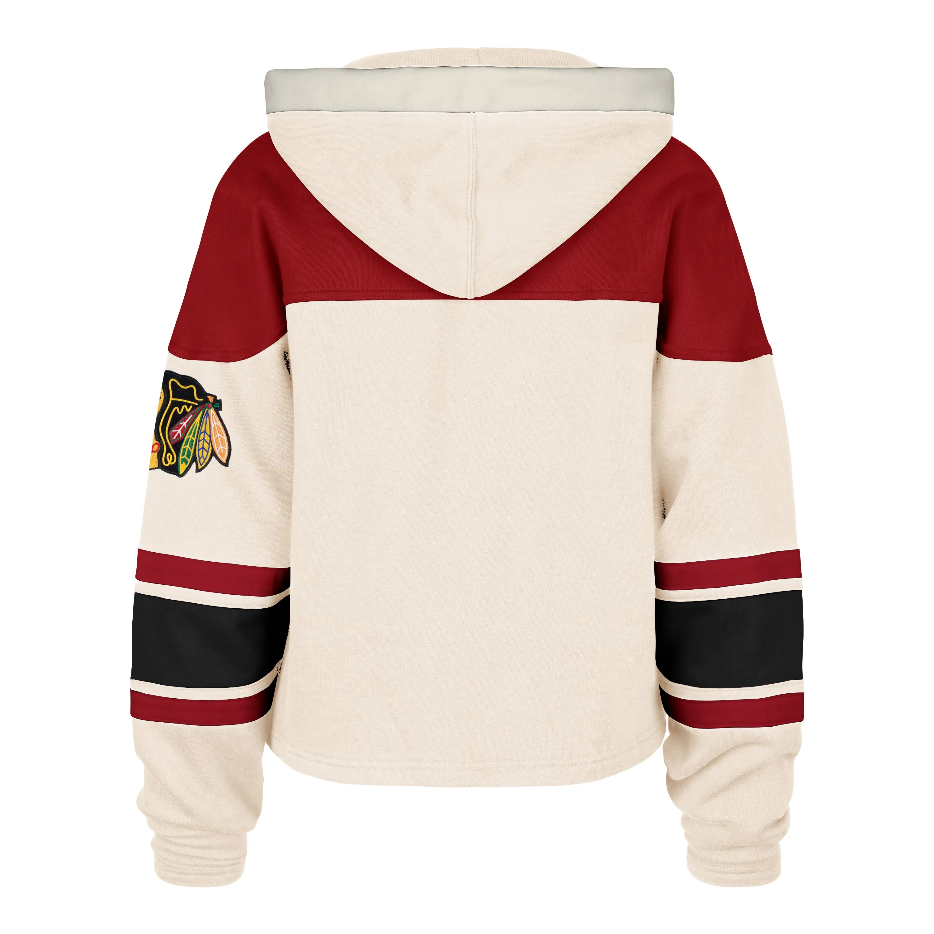 CHICAGO BLACKHAWKS SHOT BLOCK CROPPED '47 SUPERIOR LACER HOOD WOMENS sold by 47 product image thumbnail 2