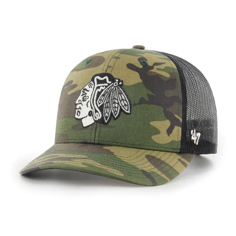 CHICAGO BLACKHAWKS CAMO '47 TRUCKER sold by 47
