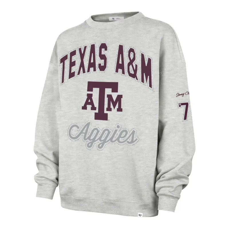 TEXAS A&M AGGIES STONEY CLOVER LANE X '47 OVERSIZED GLITTER ARCH CREW WOMENS sold by 47