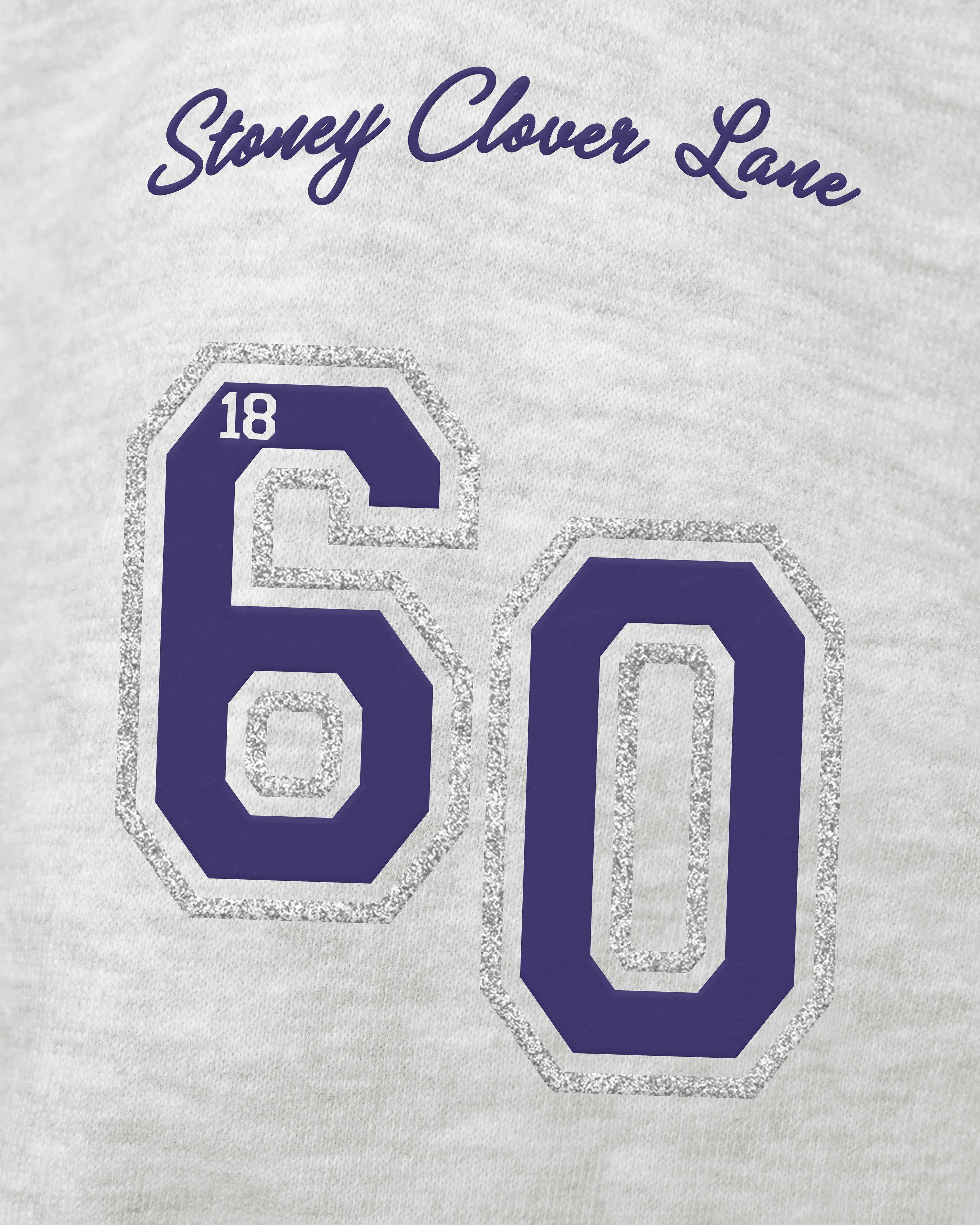LOUISIANA STATE TIGERS LSU STONEY CLOVER LANE X '47 OVERSIZED GLITTER ARCH CREW WOMENS sold by 47 product image thumbnail 3
