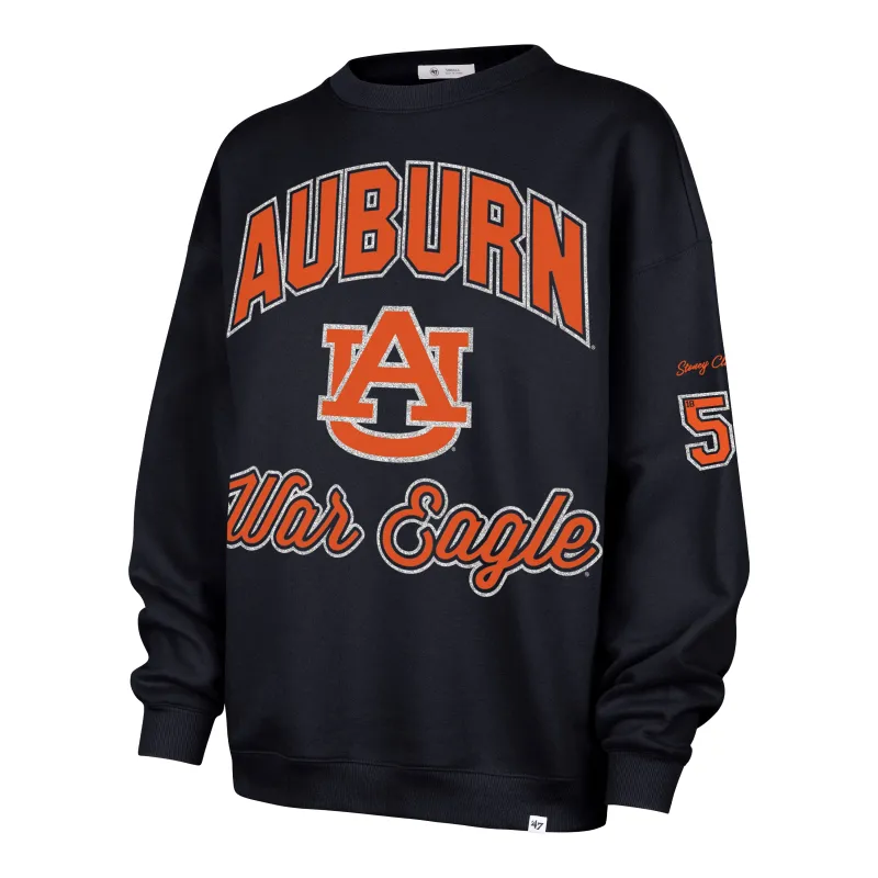 AUBURN TIGERS STONEY CLOVER LANE X '47 OVERSIZED GLITTER ARCH CREW WOMENS sold by 47