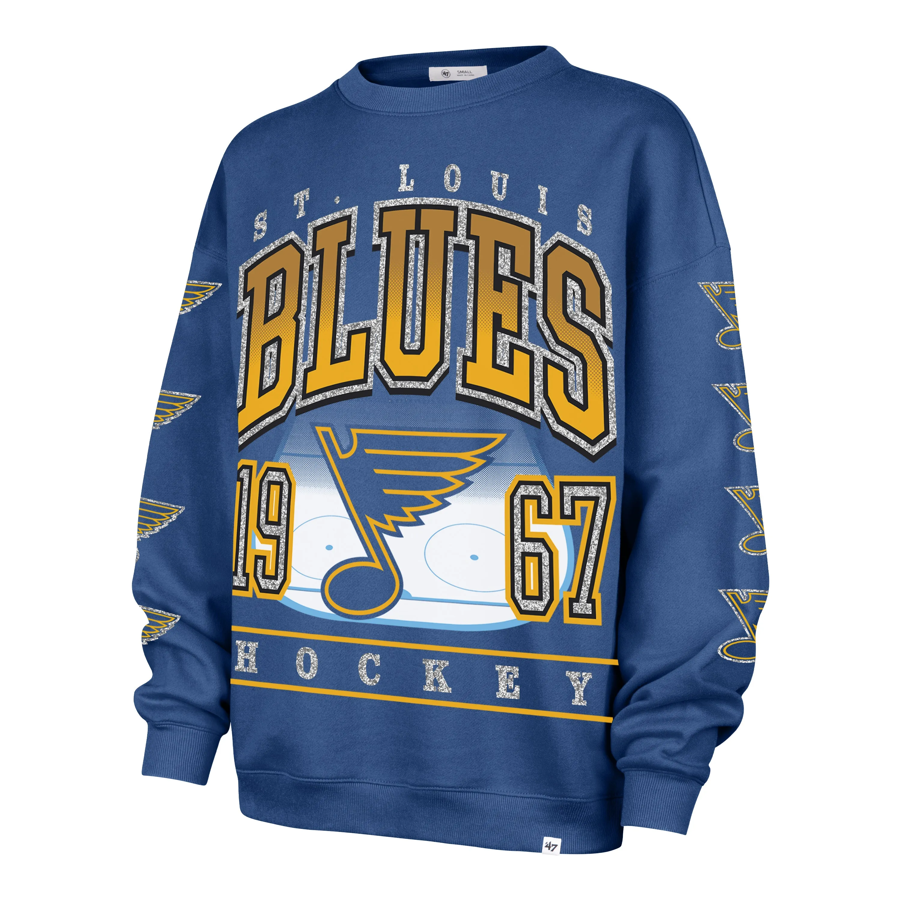 ST LOUIS BLUES GO BIG '47 OVERSIZED CREW WOMENS sold by 47