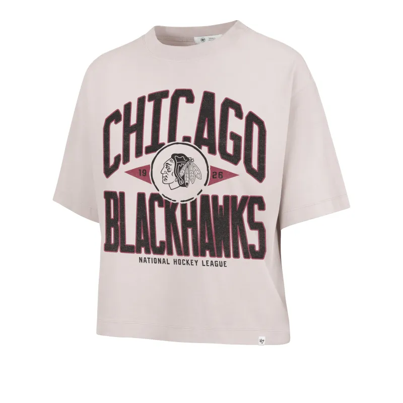 CHICAGO BLACKHAWKS WINDTHROW '47 RAVINE CROP TEE WOMENS sold by 47