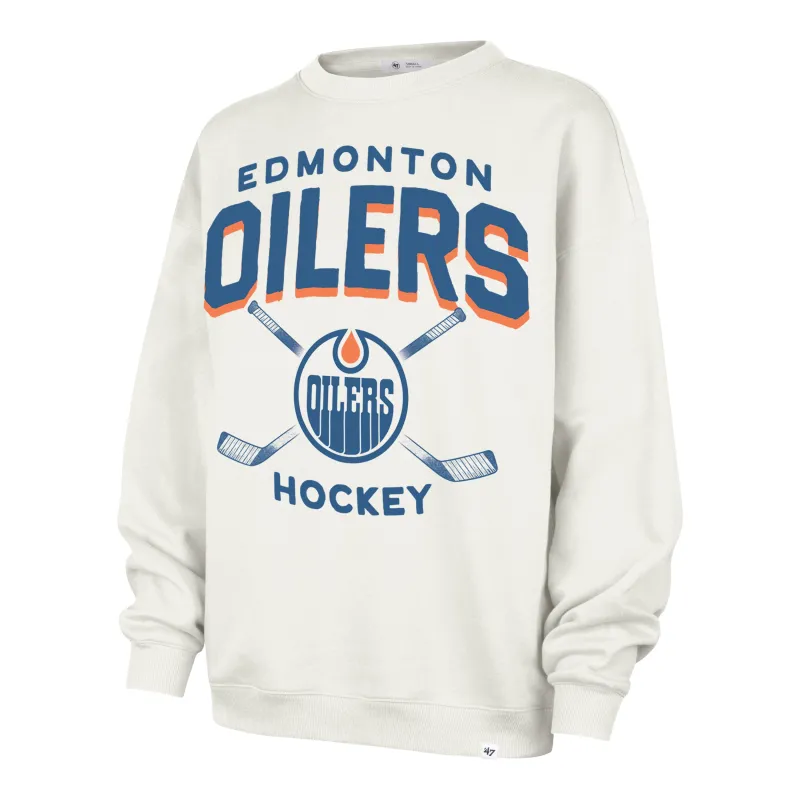 EDMONTON OILERS ARCH CLOUD '47 OVERSIZED CREW WOMENS sold by 47