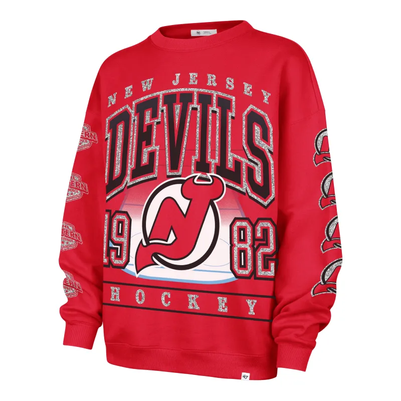 NEW JERSEY DEVILS GO BIG '47 OVERSIZED CREW WOMENS sold by 47