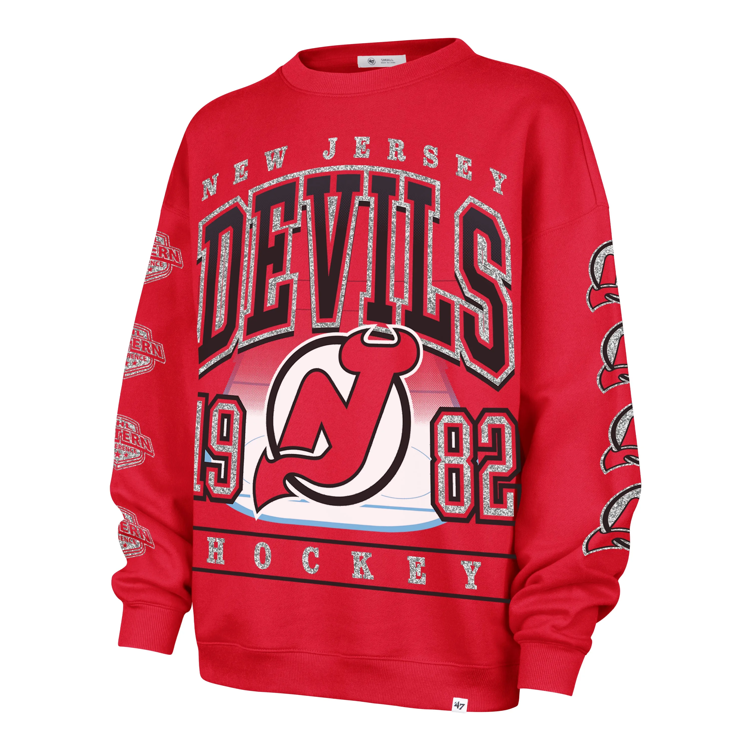 NEW JERSEY DEVILS GO BIG '47 OVERSIZED CREW WOMENS sold by 47