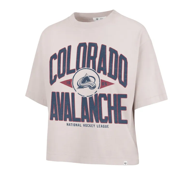 COLORADO AVALANCHE WINDTHROW '47 RAVINE CROP TEE WOMENS made by 47