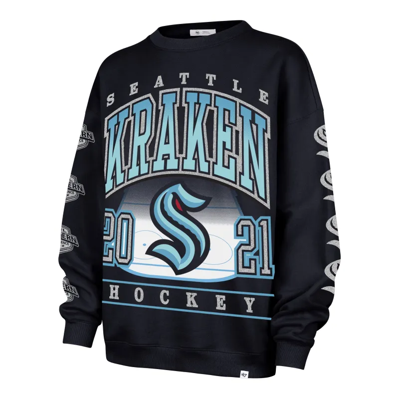 SEATTLE KRAKEN GO BIG '47 OVERSIZED CREW WOMENS sold by 47