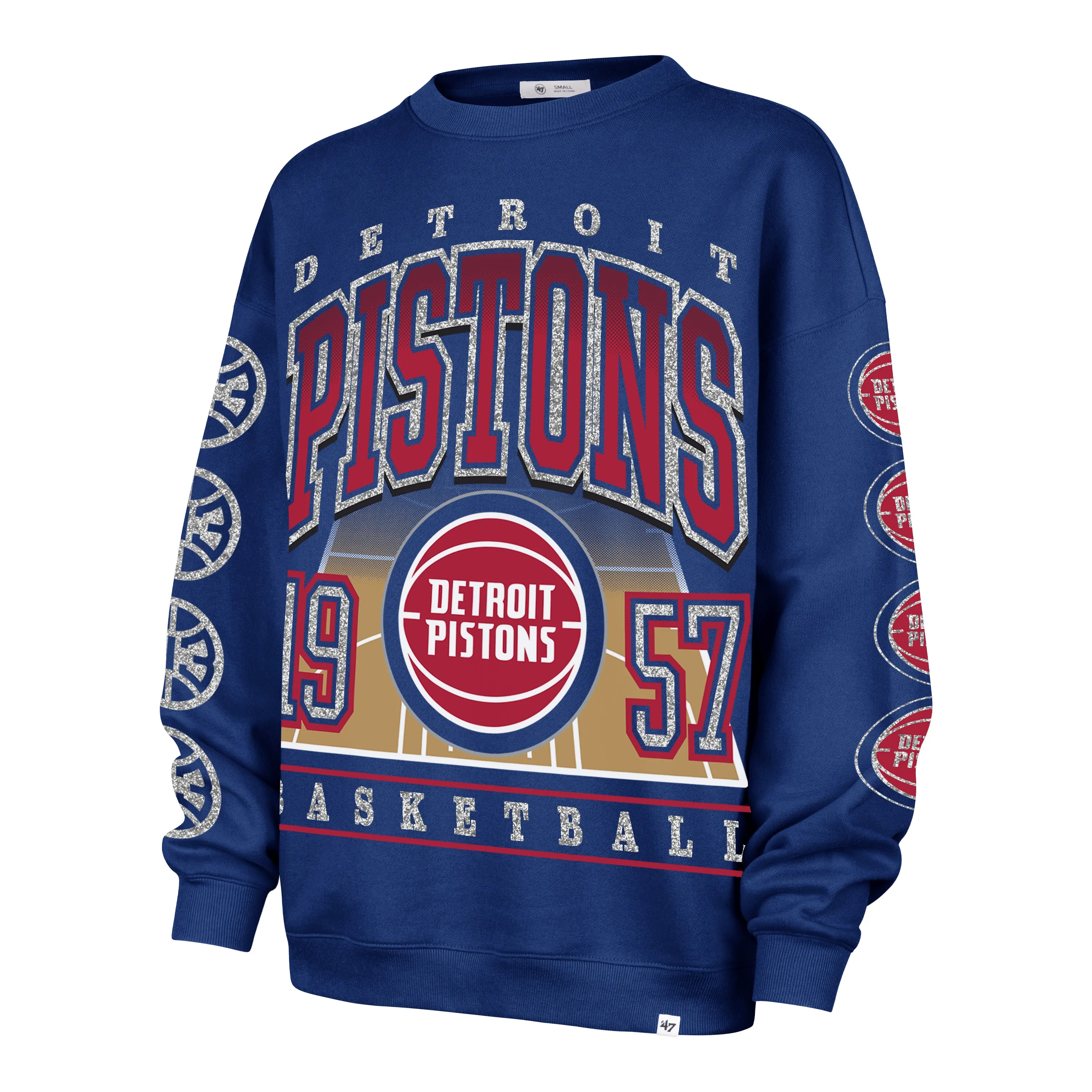 DETROIT PISTONS GO BIG '47 OVERSIZED CREW WOMENS sold by 47