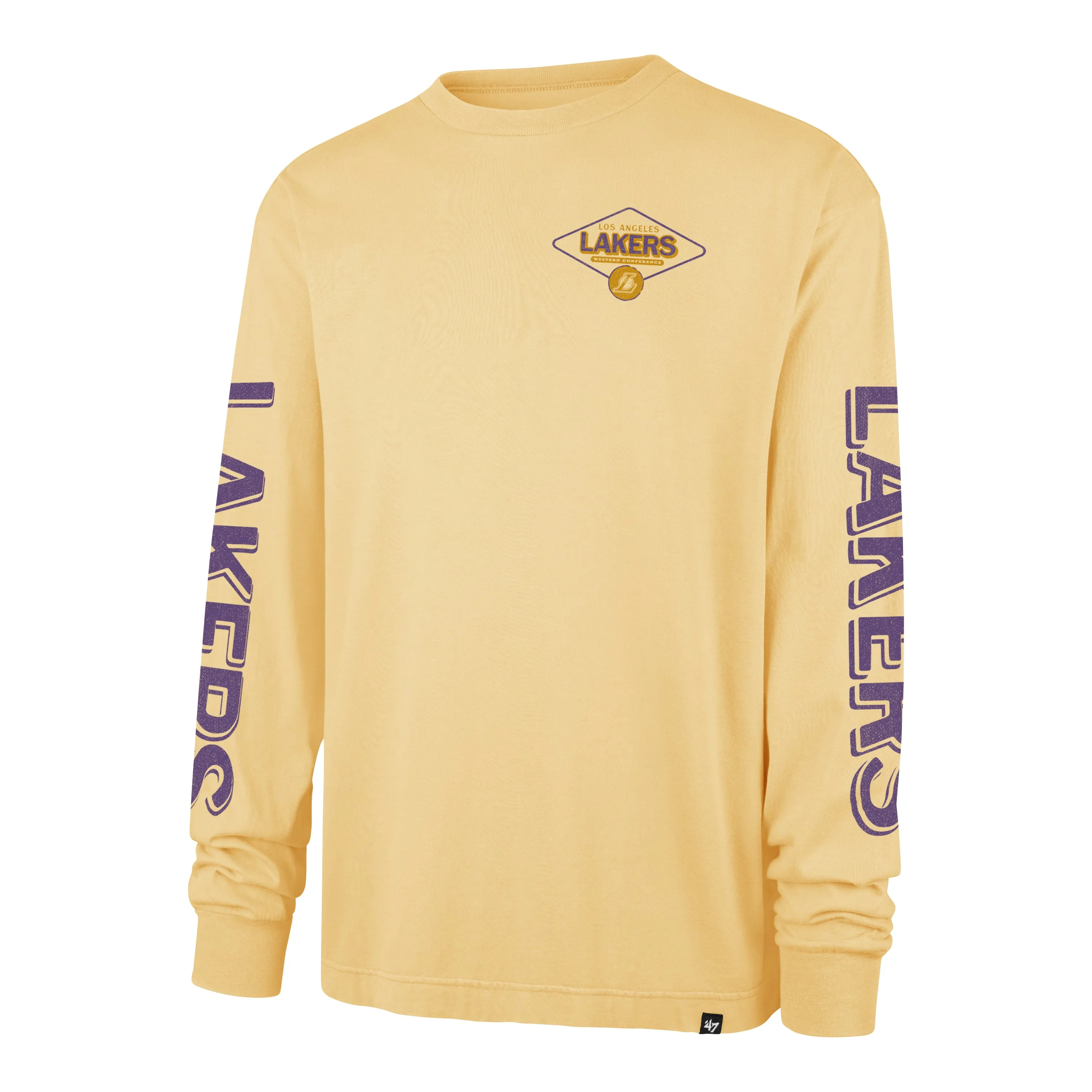 LOS ANGELES LAKERS CAIRN '47 RAVINE FOUNDATION LONG SLEEVE TEE sold by 47