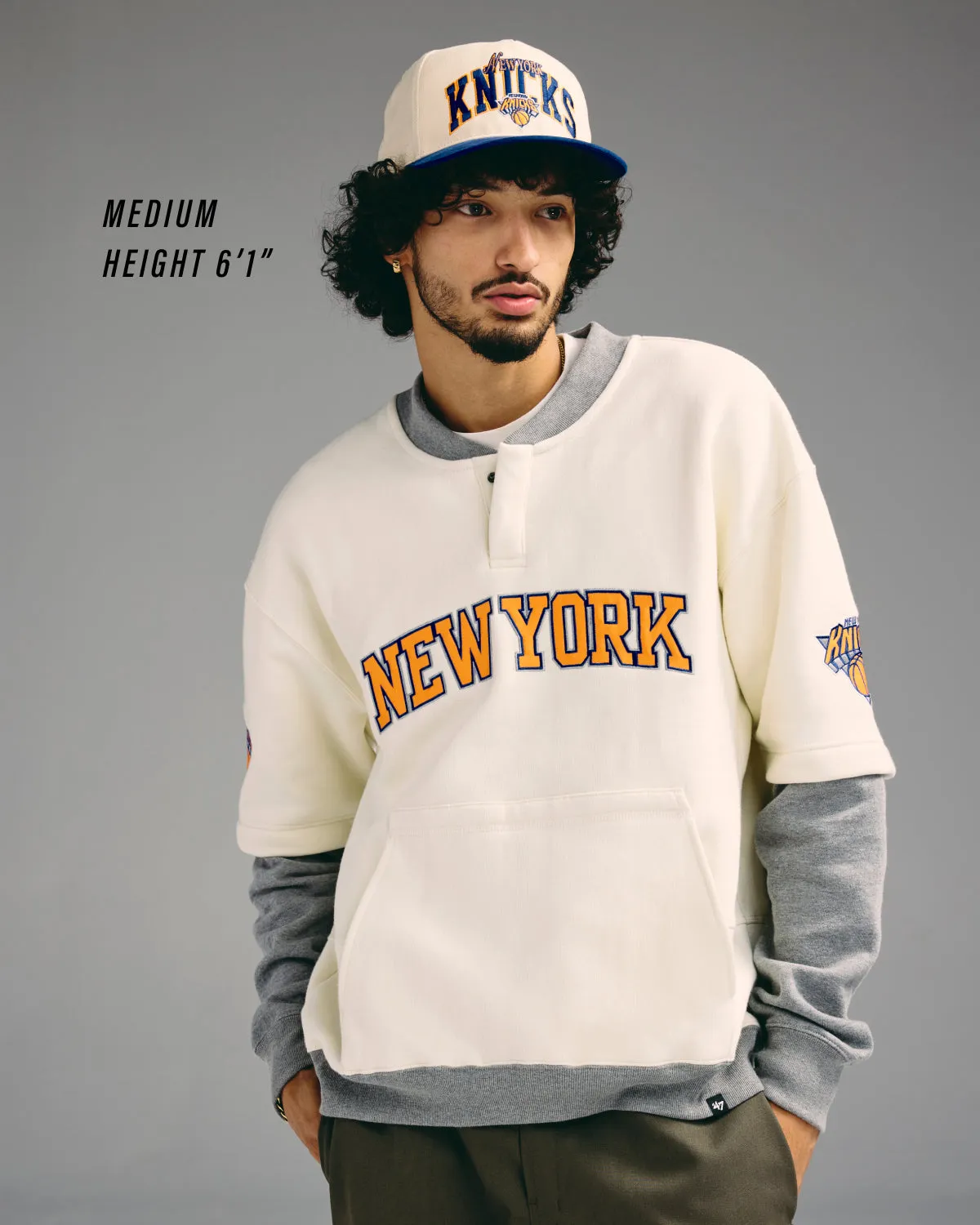 NEW YORK KNICKS TRIFECTA '47 DOUBLE LAYERED SNAP CREW sold by 47 product image thumbnail 3
