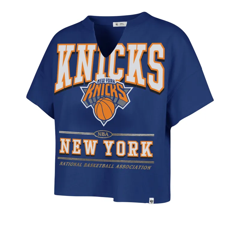NEW YORK KNICKS ELATION OVERSIZED '47 NOTCH NECK TEE WOMENS sold by 47
