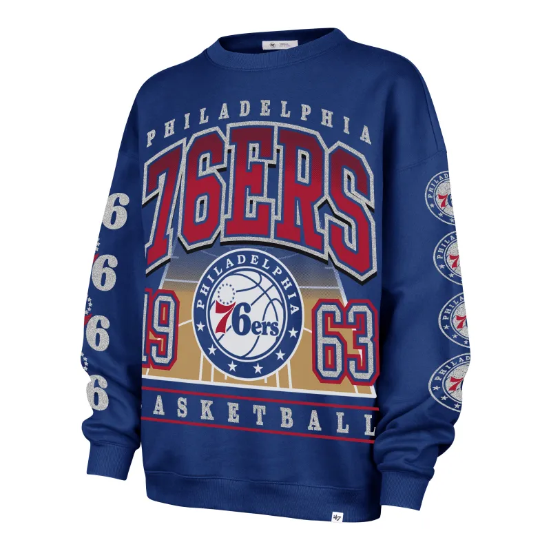 PHILADELPHIA 76ERS GO BIG OVERSIZED CREW WOMENS sold by 47