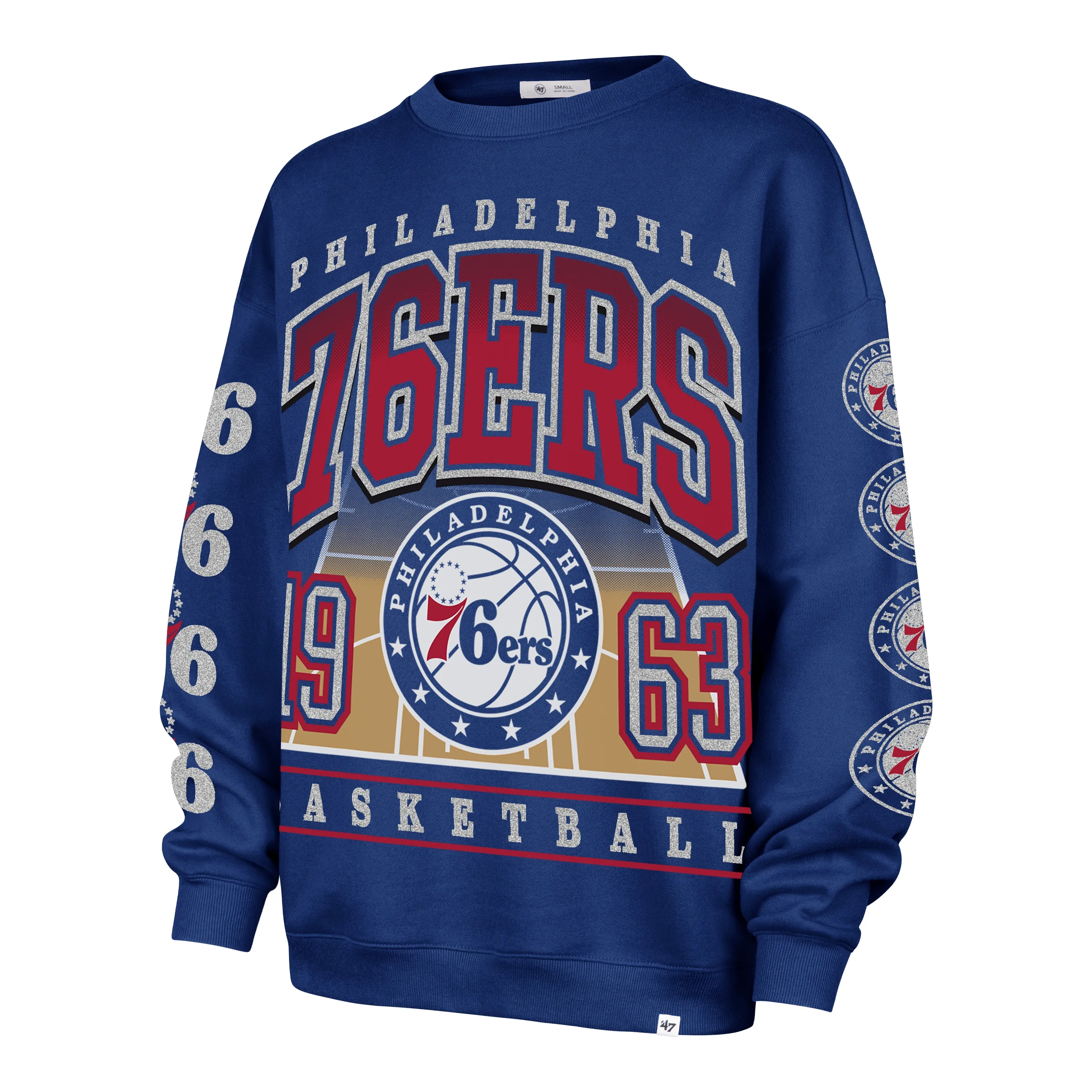 PHILADELPHIA 76ERS GO BIG OVERSIZED CREW WOMENS sold by 47
