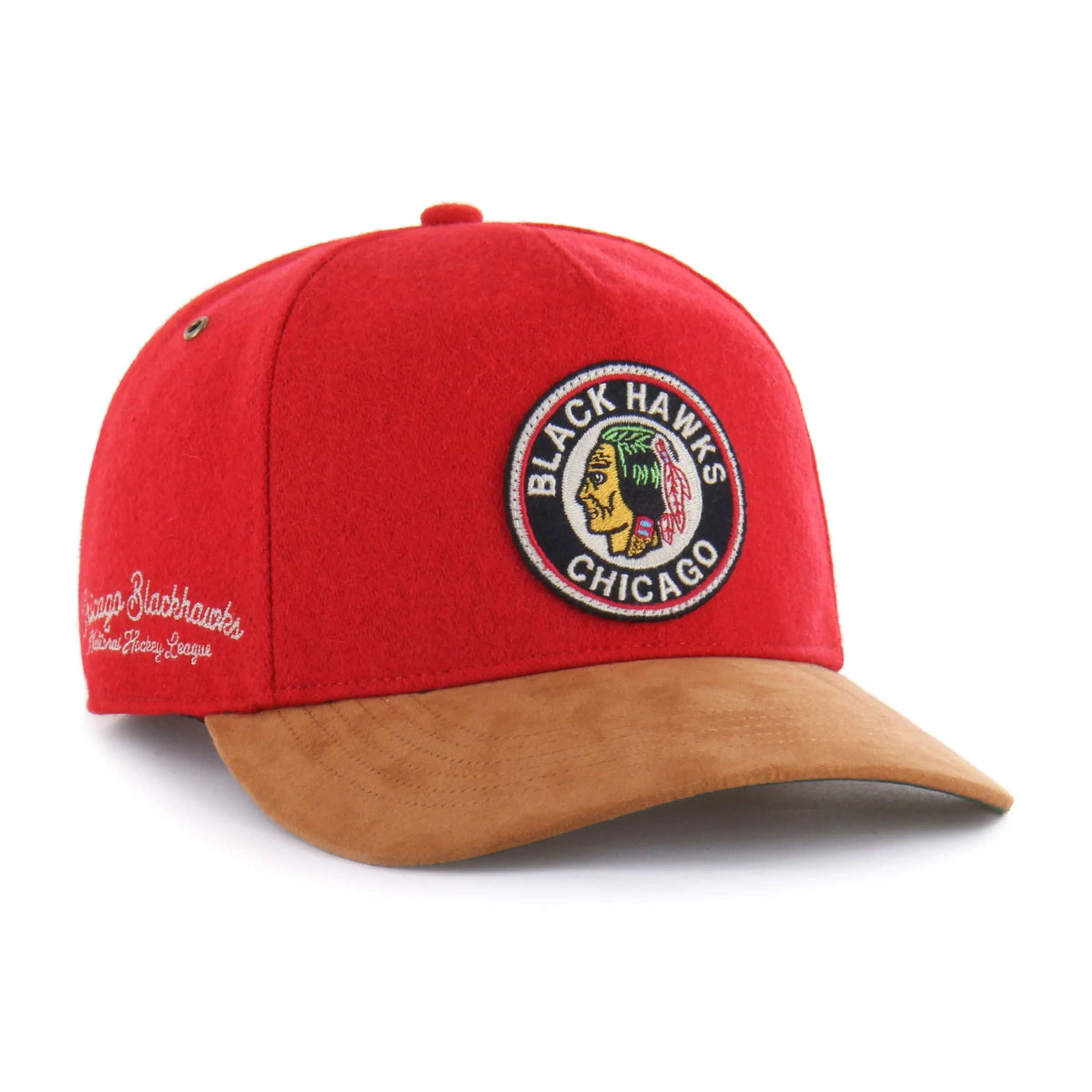CHICAGO BLACKHAWKS VINTAGE GRANDSTAND TWO TONE '47 HITCH sold by 47