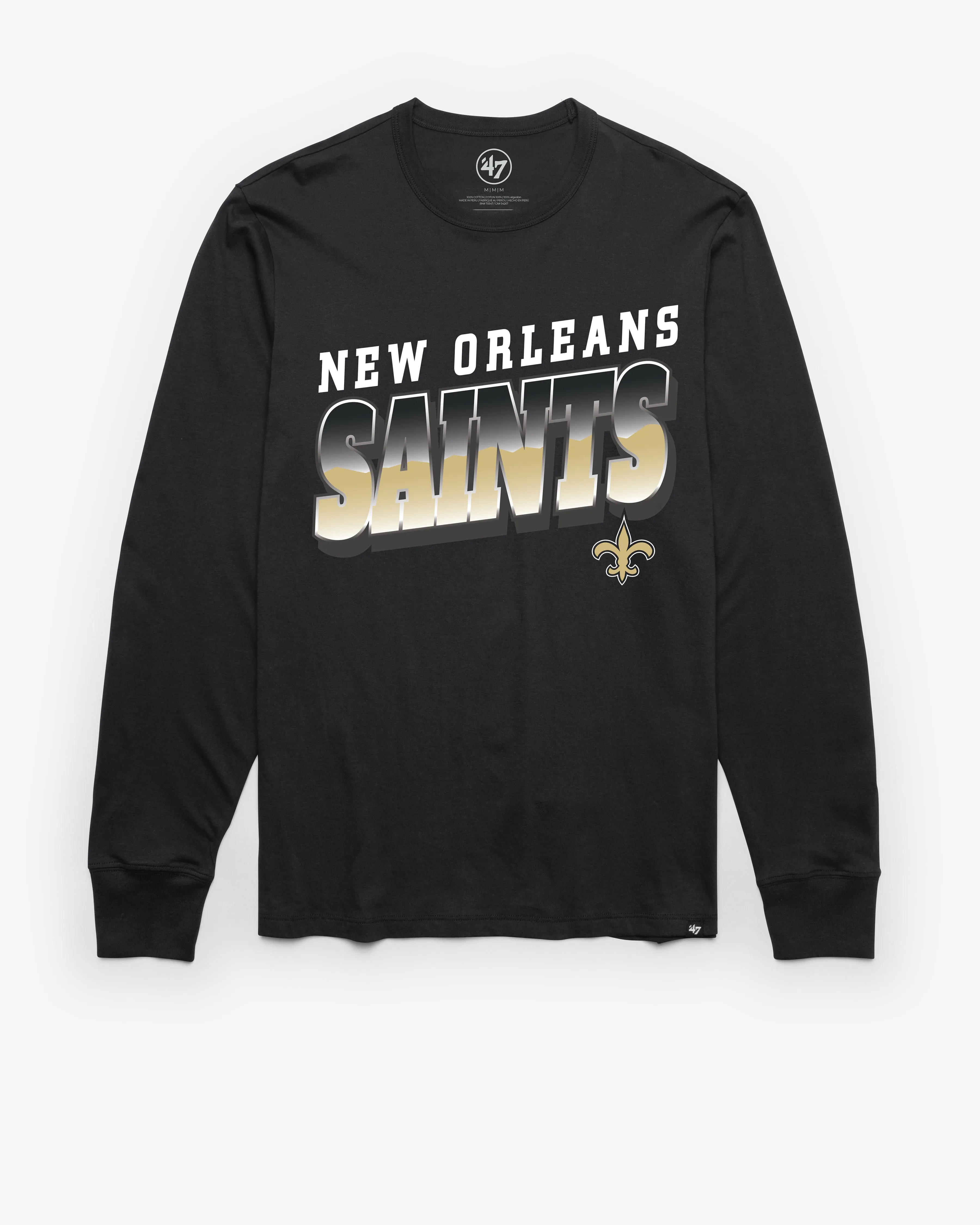 NEW ORLEANS SAINTS POLISHED '47 FRANKLIN LONG SLEEVE TEE sold by 47