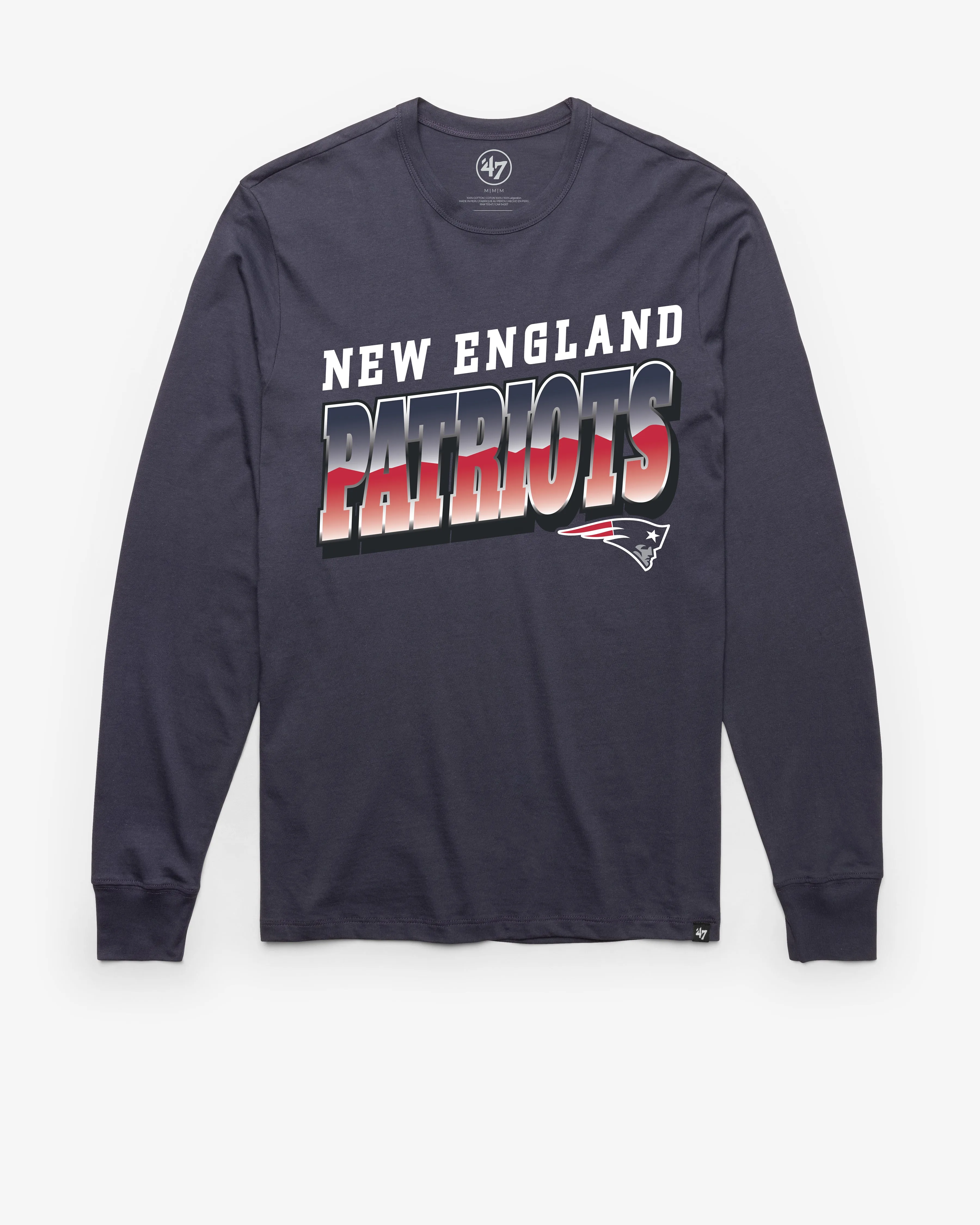 NEW ENGLAND PATRIOTS POLISHED '47 FRANKLIN LONG SLEEVE TEE sold by 47