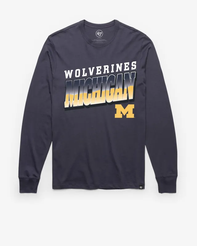MICHIGAN WOLVERINES POLISHED '47 FRANKLIN LONG SLEEVE TEE sold by 47