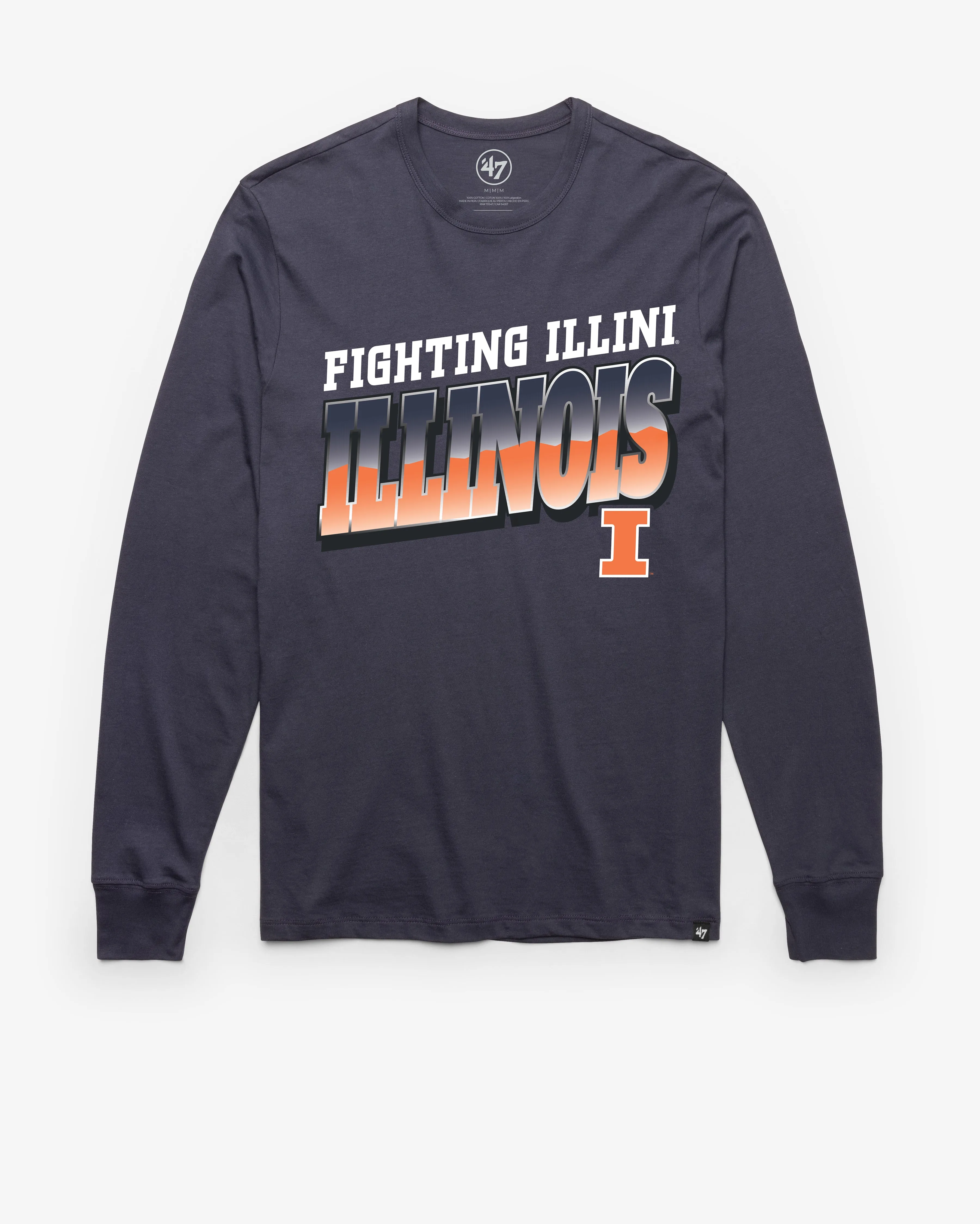 ILLINOIS FIGHTING ILLINI POLISHED '47 FRANKLIN LONG SLEEVE TEE sold by 47