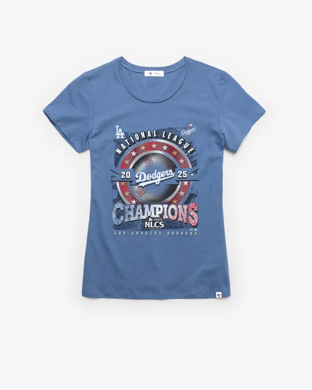 LOS ANGELES DODGERS 2025 NATIONAL LEAGUE CHAMPIONS '47 FRANKIE TEE WOMENS sold by 47