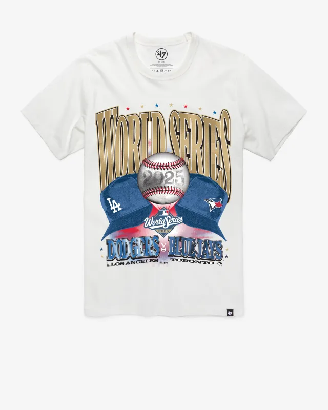 LOS ANGELES DODGERS / TORONTO BLUE JAYS MLB WORLD SERIES DUELING '47 FRANKLIN TEE sold by 47