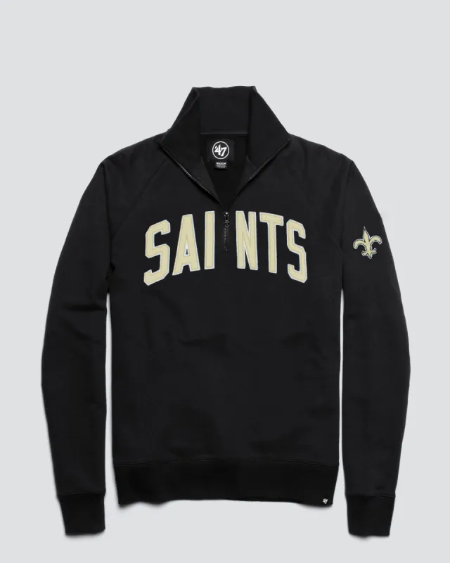 NEW ORLEANS SAINTS BANKS '47 HARRIS SCRIMMAGE 1/4 ZIP sold by 47