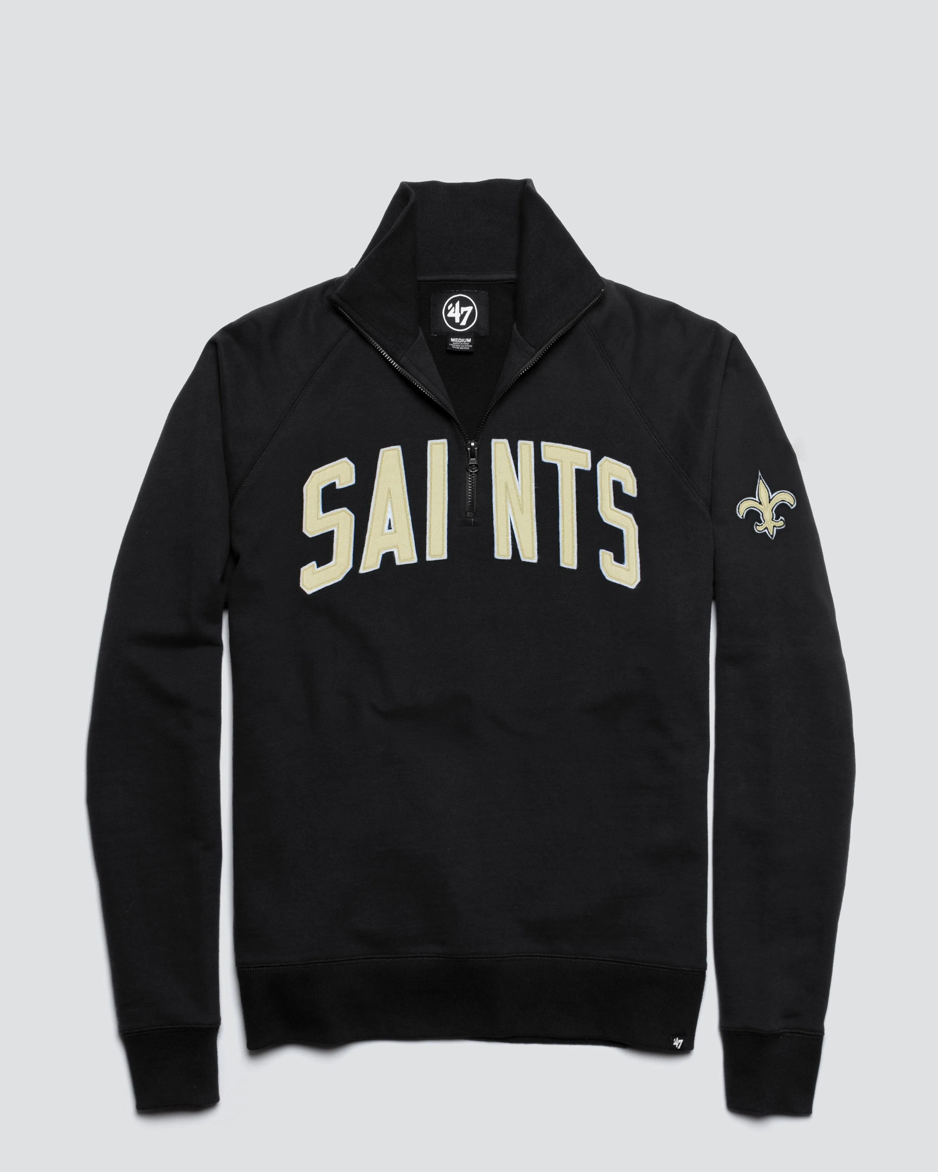 NEW ORLEANS SAINTS BANKS '47 HARRIS SCRIMMAGE 1/4 ZIP sold by 47