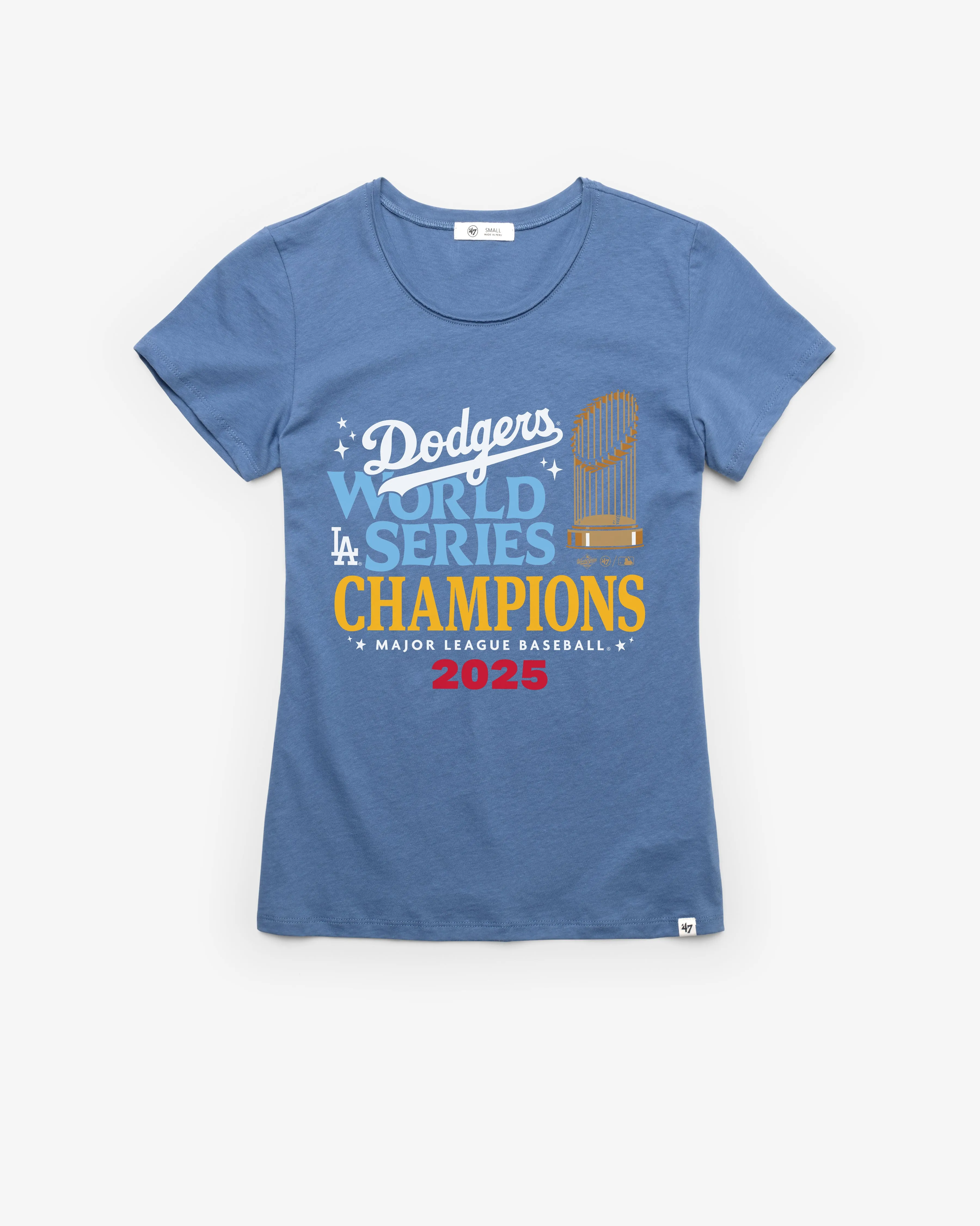 LOS ANGELES DODGERS 2025 WORLD SERIES CHAMPIONS '47 FRANKIE TEE WOMENS sold by 47