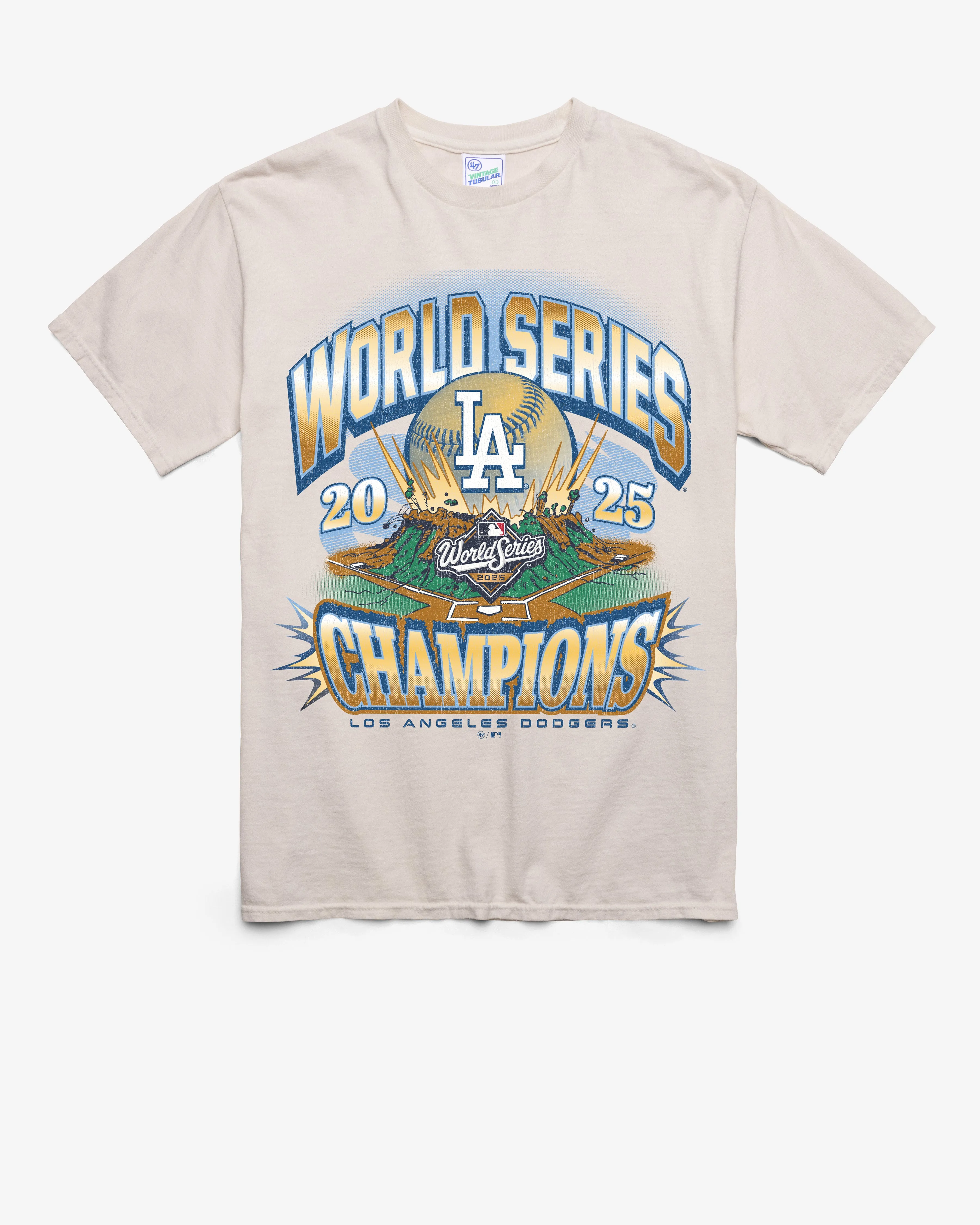 LOS ANGELES DODGERS 2025 WORLD SERIES CHAMPIONS '47 TUBULAR TEE sold by 47