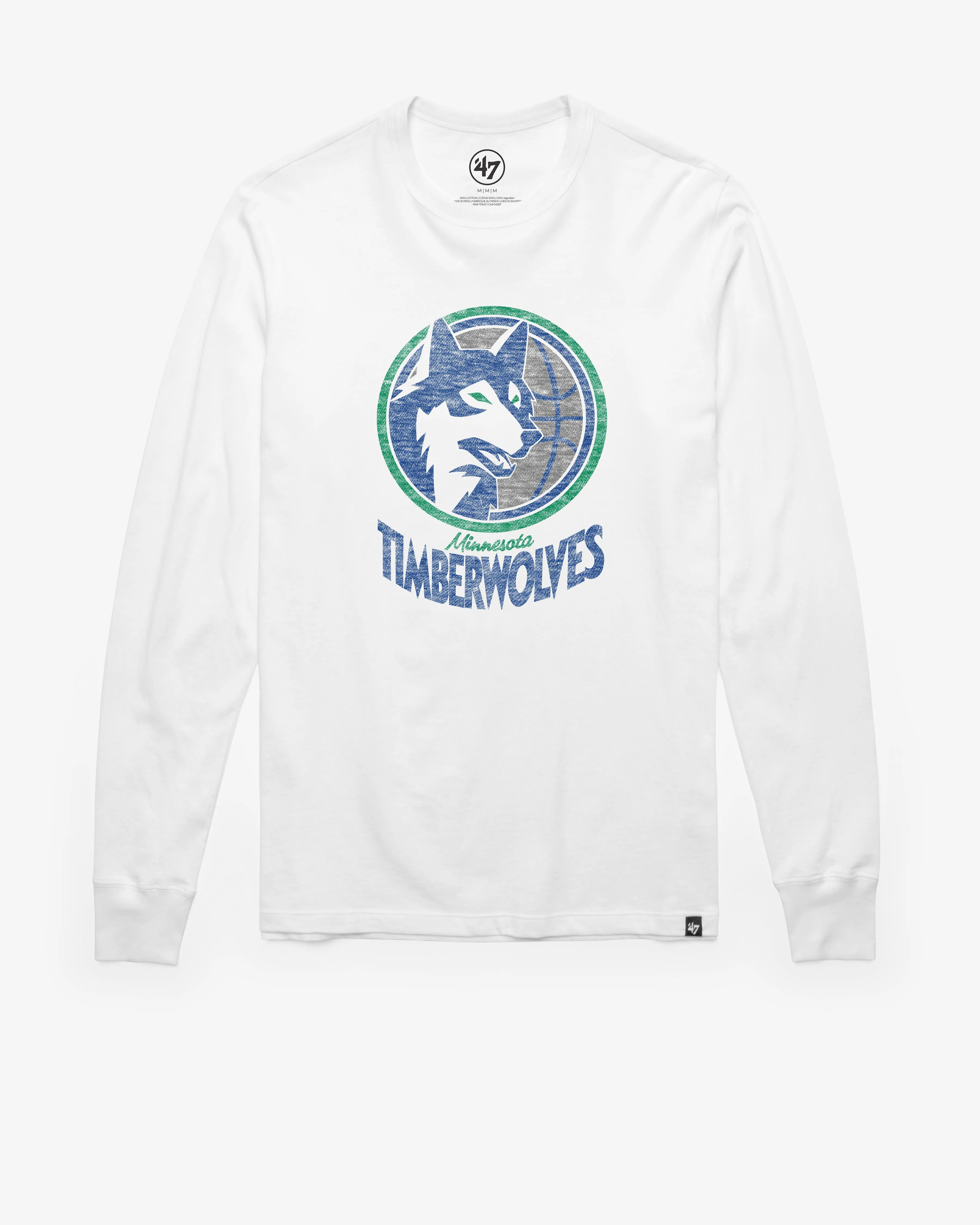 MINNESOTA TIMBERWOLVES HARDWOOD CLASSICS PREMIER '47 FRANKLIN LONG SLEEVE TEE sold by 47