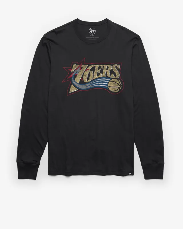 PHILADELPHIA 76ERS HARDWOOD CLASSICS PREMIER '47 FRANKLIN LONG SLEEVE TEE sold by 47