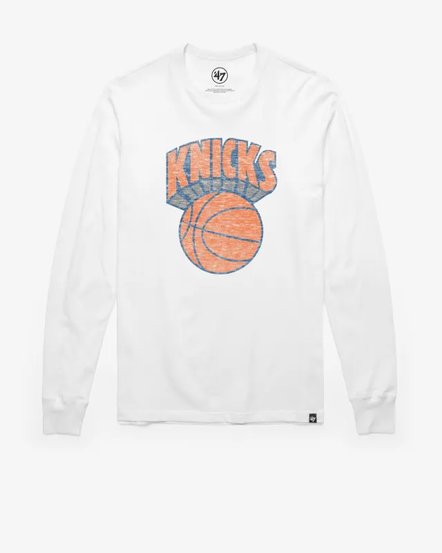 NEW YORK KNICKS HARDWOOD CLASSICS PREMIER '47 FRANKLIN LONG SLEEVE TEE sold by 47