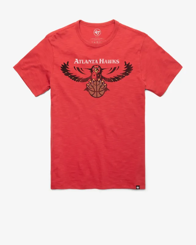 ATLANTA HAWKS HARDWOOD CLASSICS GRIT '47 SCRUM TEE sold by 47
