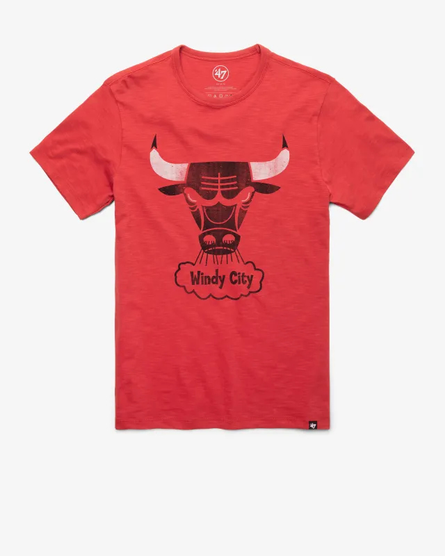 CHICAGO BULLS HARDWOOD CLASSICS GRIT '47 SCRUM TEE sold by 47